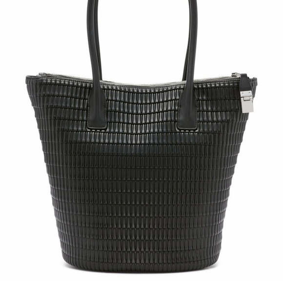 Calvin Klein Tote NWT Jet Black Large Tote Shoulder Modern Bag - Picture 13 of 16